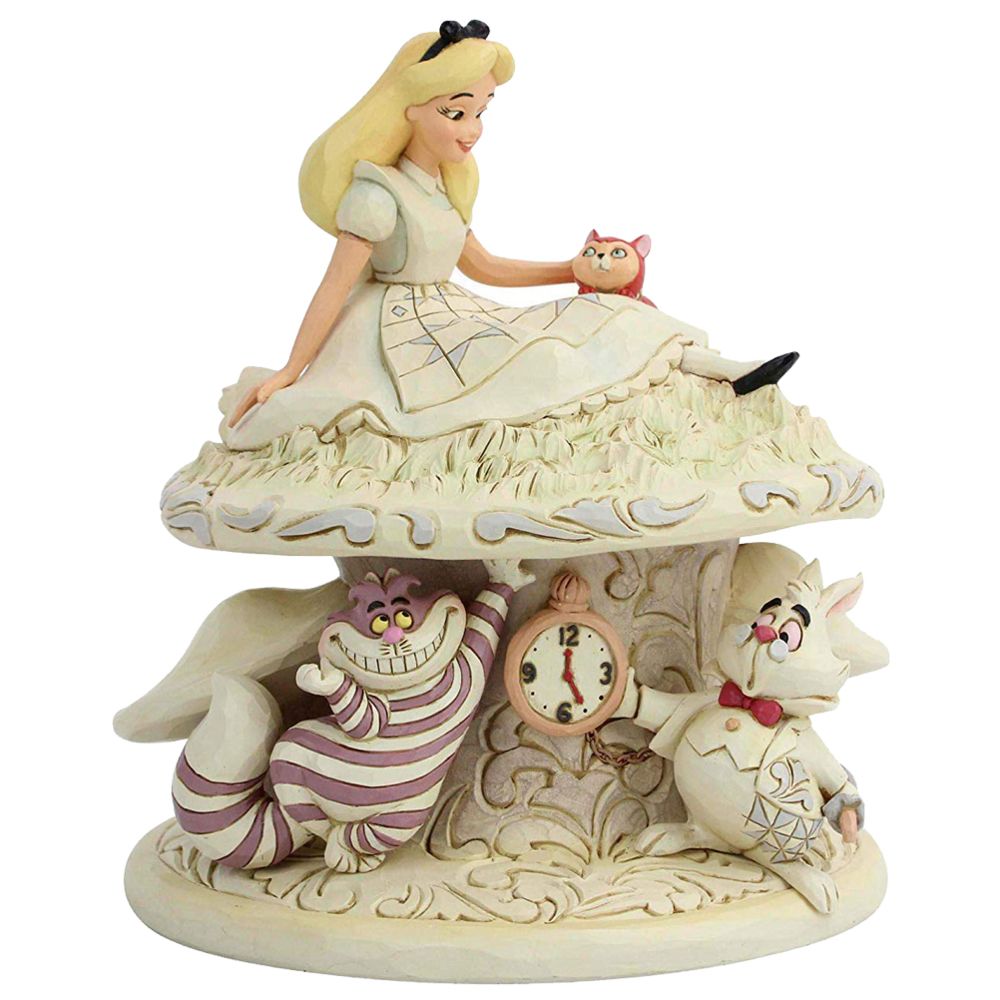 Enesco - Figurine de Collection Alice au pays des merveilles - Petite déco d'exterieur
