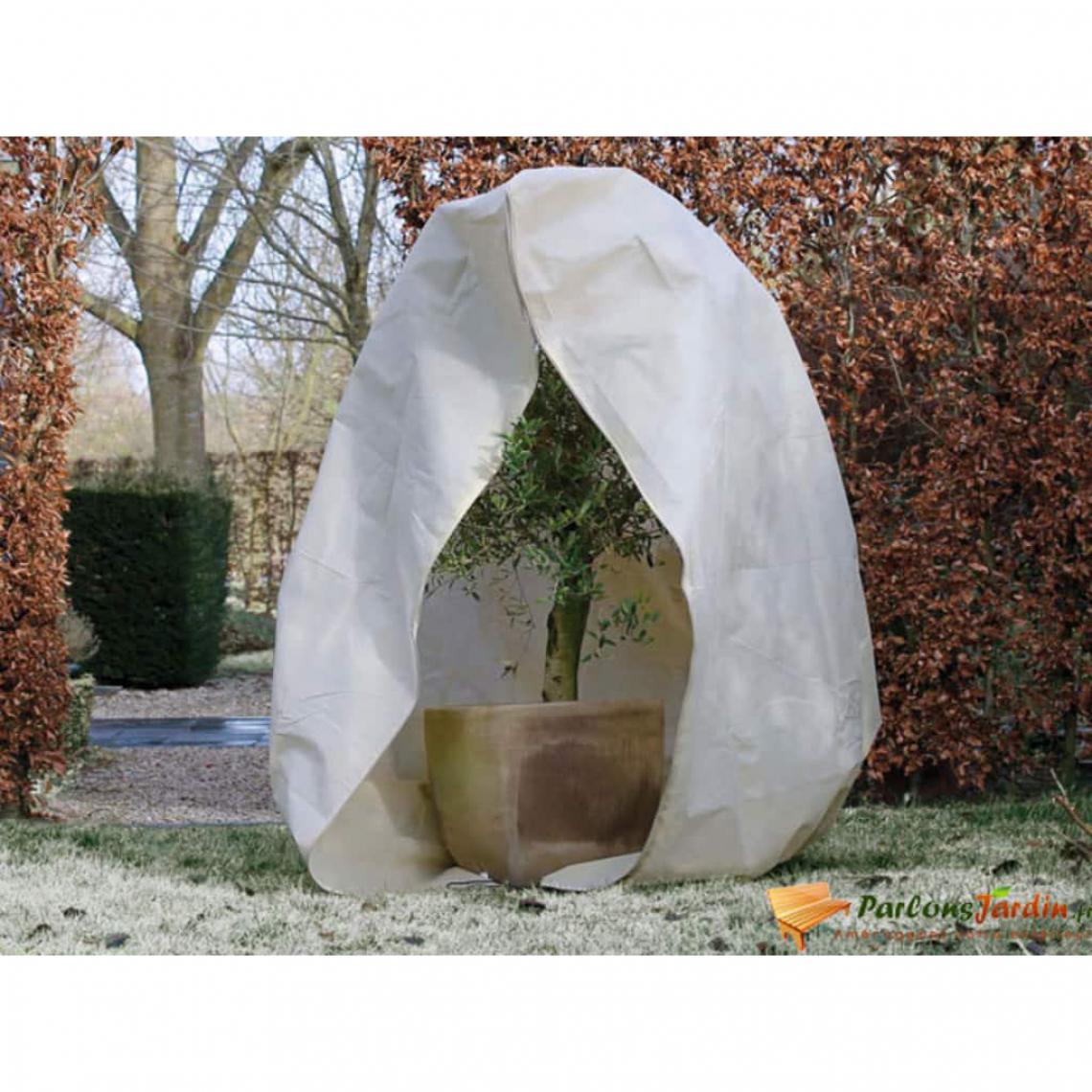 Icaverne - Magnifique Jardinage famille Copenhague Nature Couverture d'hiver avec fermeture 70 g/m² Beige 2x2,5 m - Serres en bois