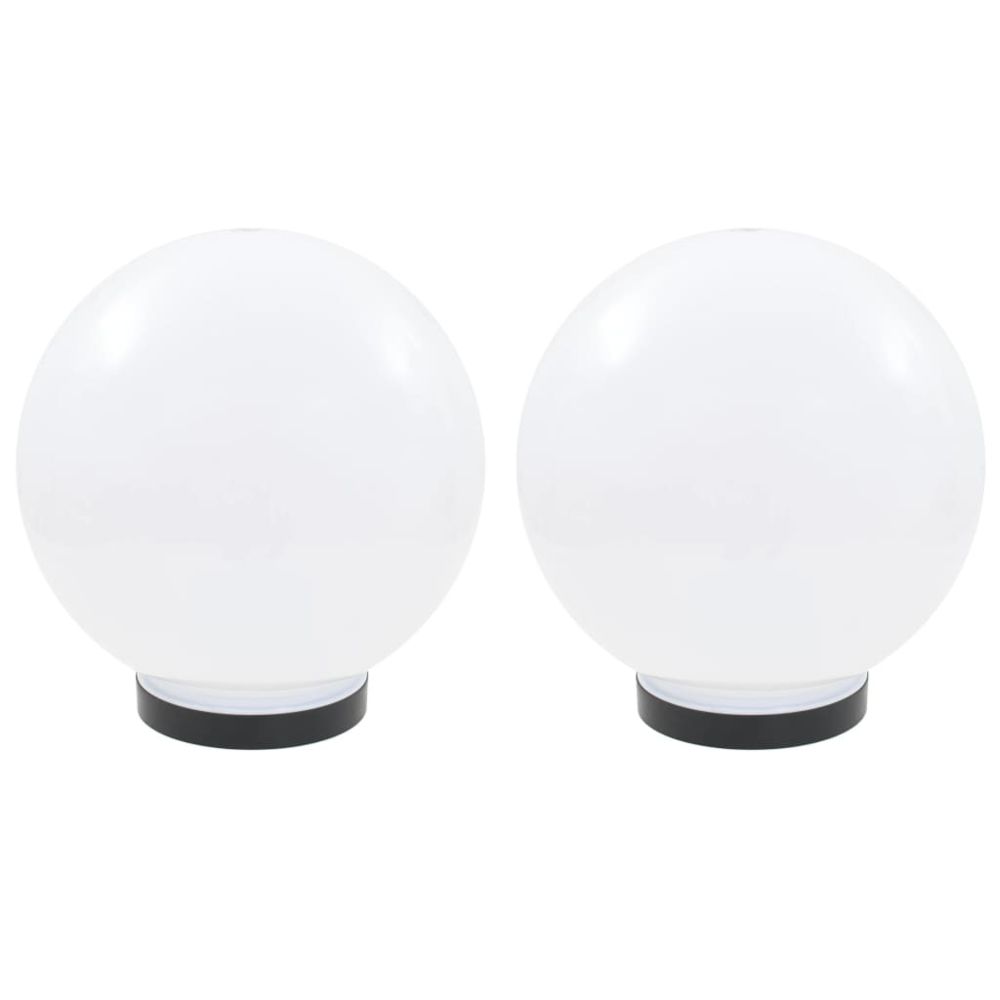 marque generique - Icaverne - Éclairage d'extérieur ensemble Lampe à LED sous forme de boule 2 pcs Sphérique 25 cm PMMA - Lampadaire
