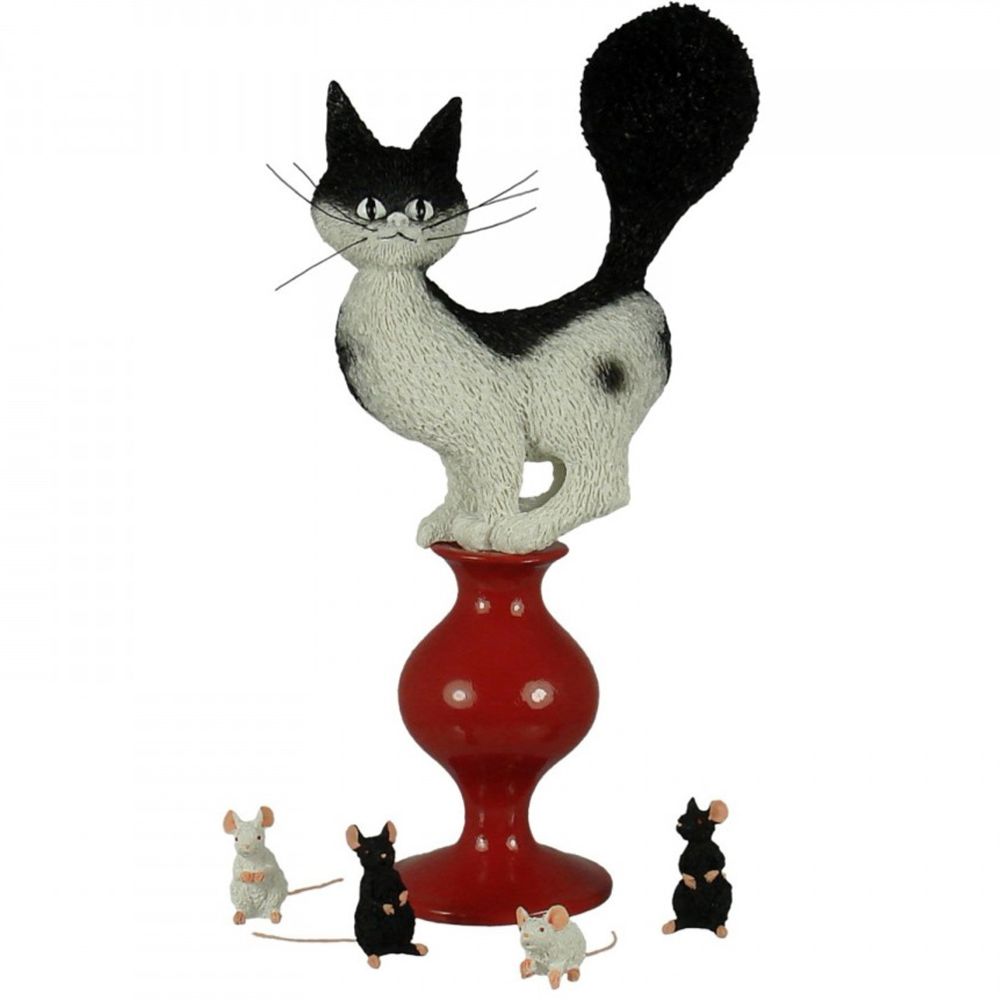 Parastone - Statuette Les chats par Dubout - Petite déco d'exterieur