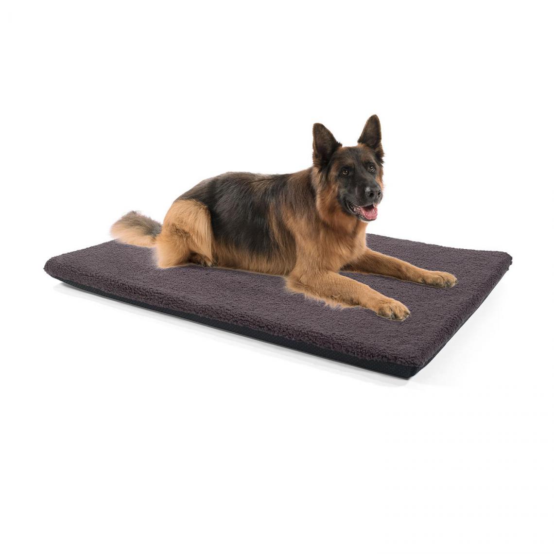 Brunolie - Nala Lit pour chien tapis lavable antidérapant respirant mousse à mémoire de forme taille L (120 x 5 x 80 cm) - Corbeille pour chien