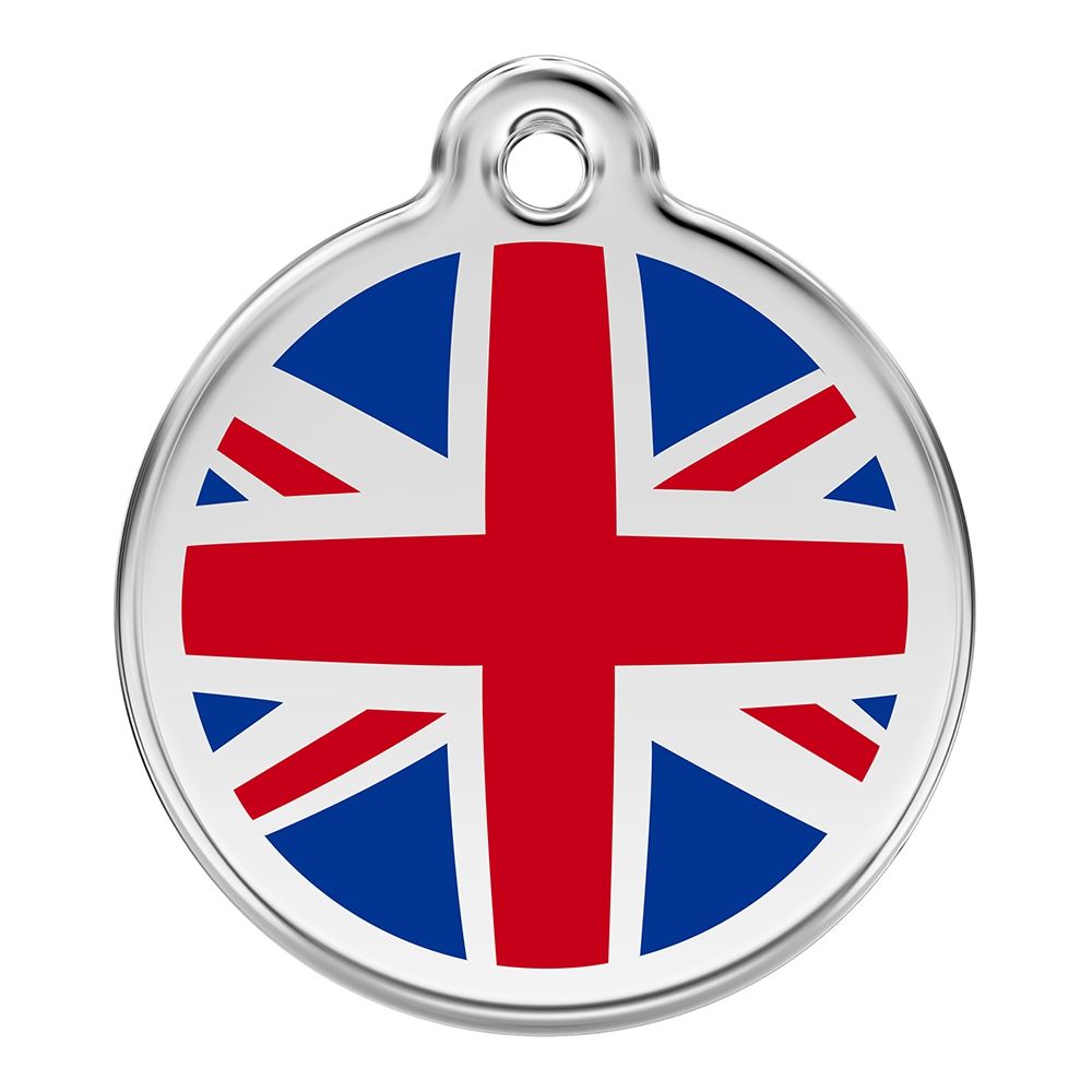 Les Animaux De La Fee - Médaille Chien RED DINGO UK Bleu 30mm - Collier pour chien