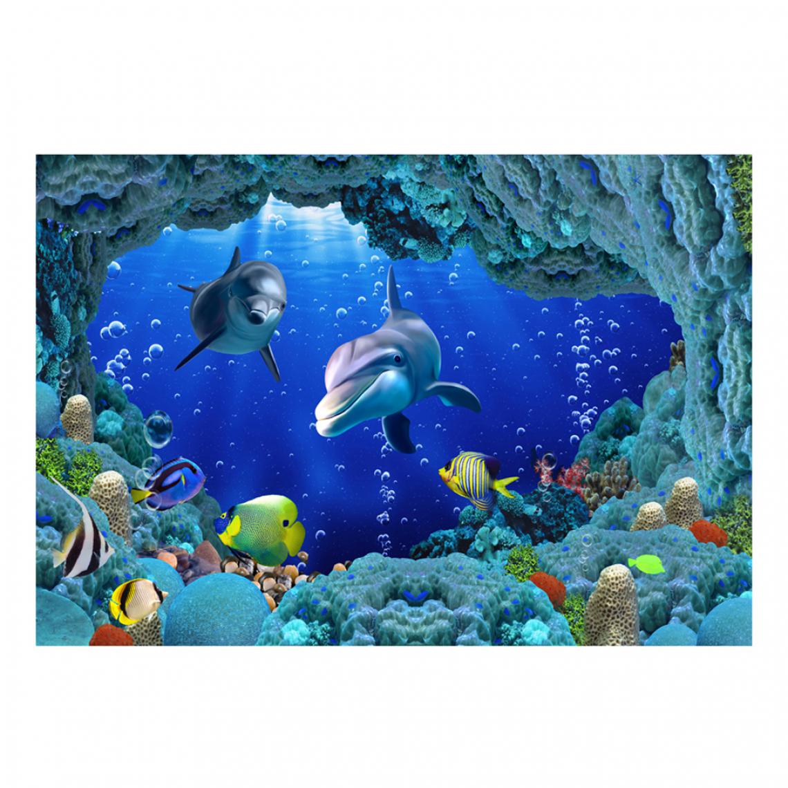 marque generique - aquarium autocollant arrière-plan autocollant poisson monde aquarium - Décoration aquarium