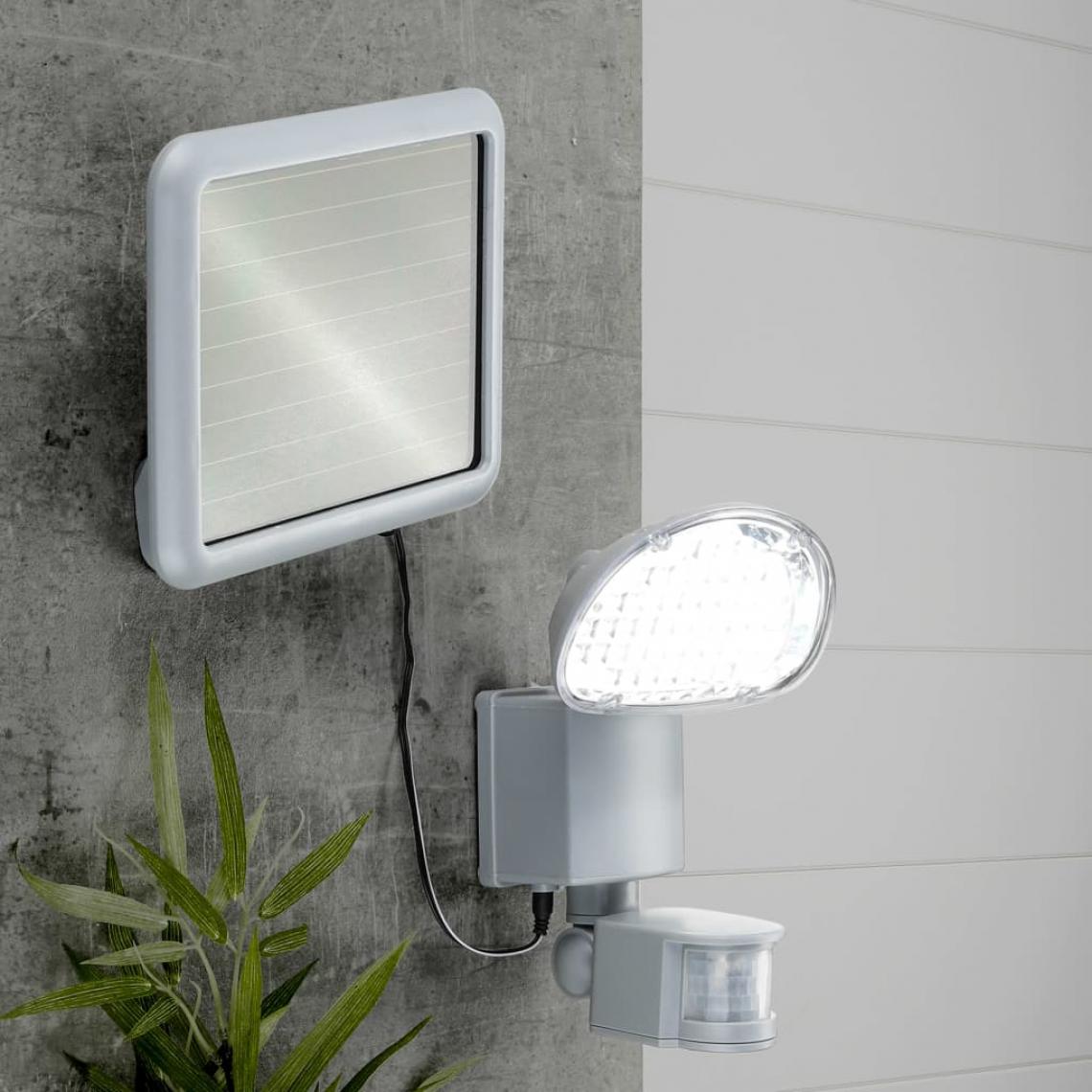 Hi - HI Lampe de jardin à capteur de mouvement solaire à LED Plastique - Lampadaire