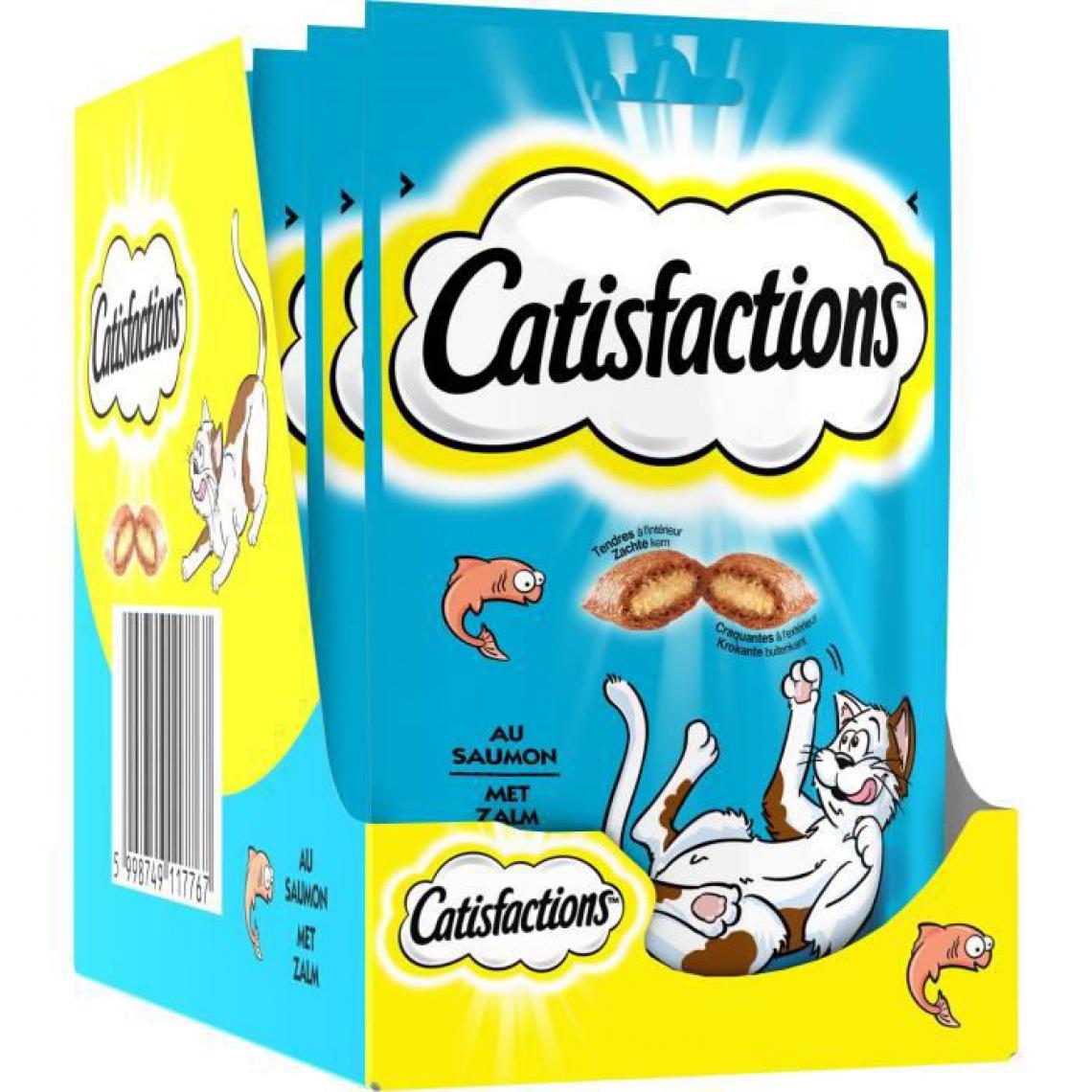Catisfactions - Friandises au saumon 60 g (x6) - Friandise pour chat