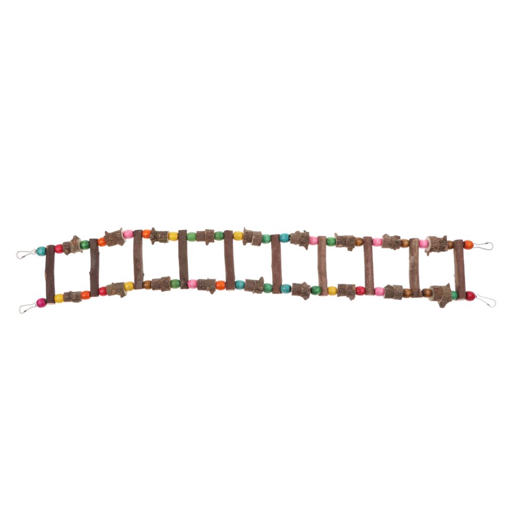 marque generique - oiseau de compagnie perroquet jouet en bois échelle pont balançoires suspendues échelles 100cm - Jouet pour chien