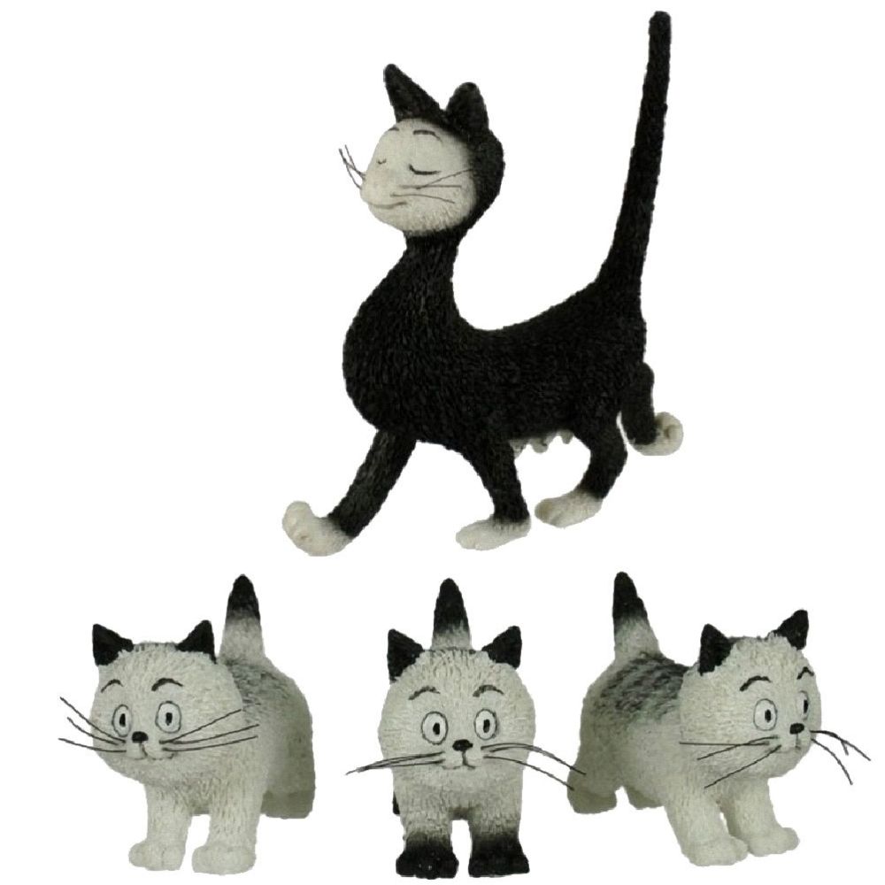 Parasidose - Statuettes Dubout Les chats THE WALK - Petite déco d'exterieur