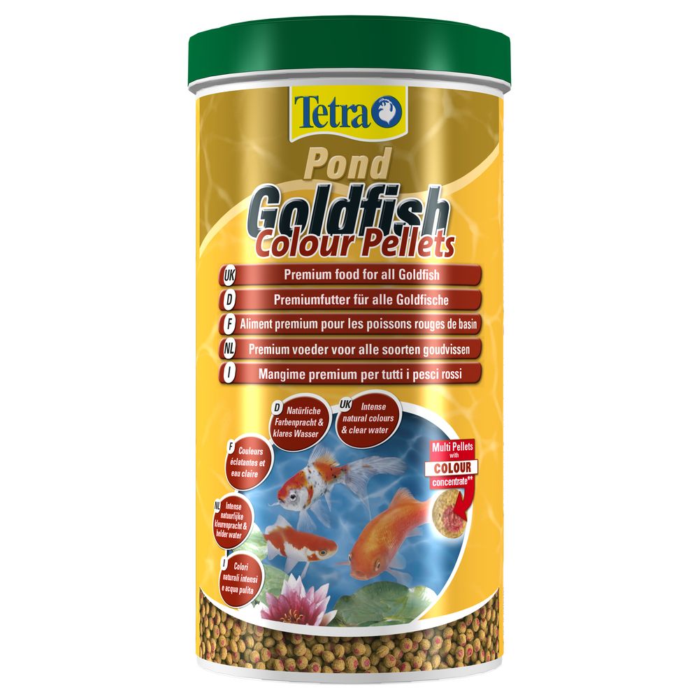 Tetra - Aliment Premium Pond Goldfish Colour Pellets en Granulés pour Poissons Rouges de Bassin - Tetra - 1L - Alimentation pour poisson