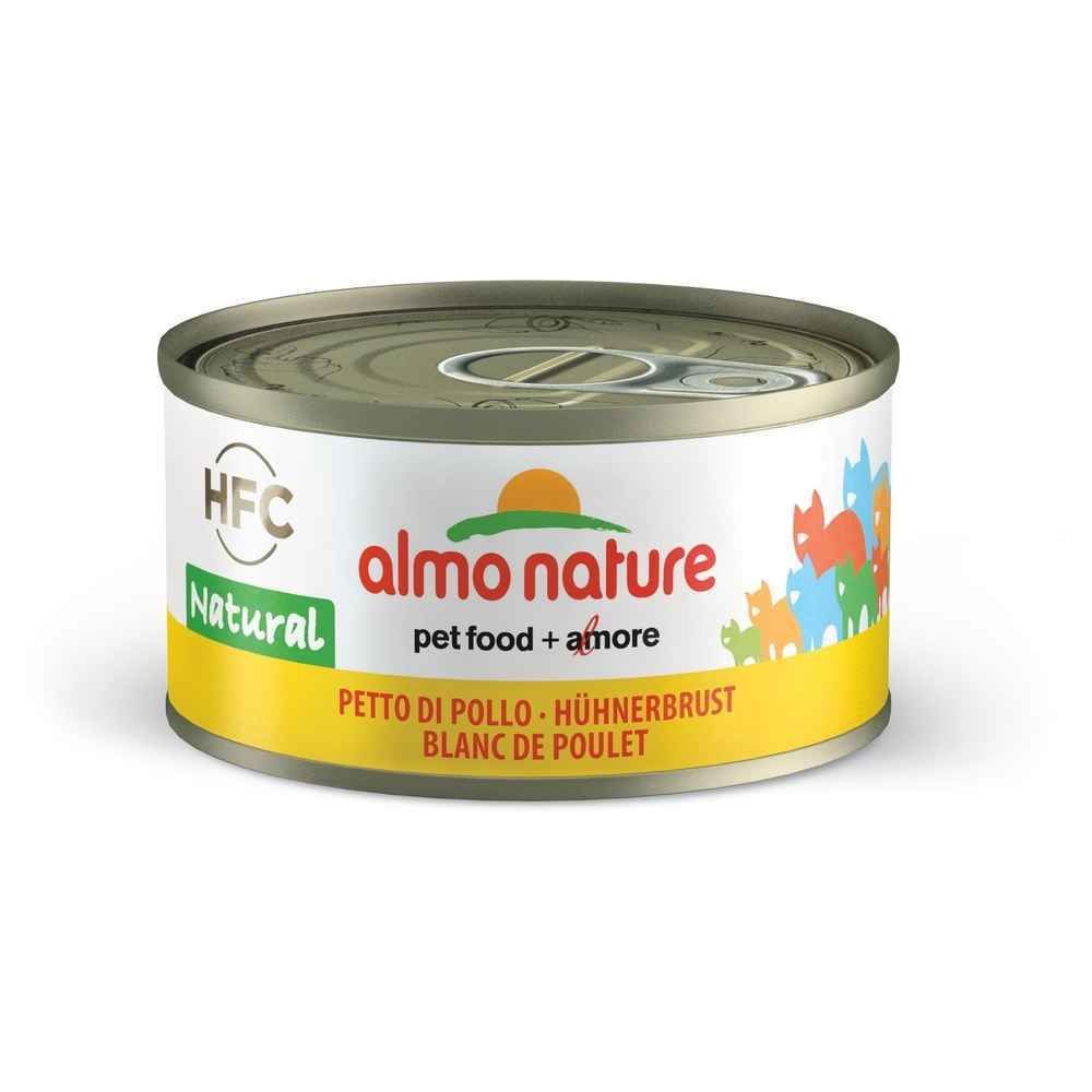 Almo Nature - Pâtée en Boîte HFC Natural Blanc de Poulet pour Chat - Almo Nature - 70g - Alimentation humide pour chat