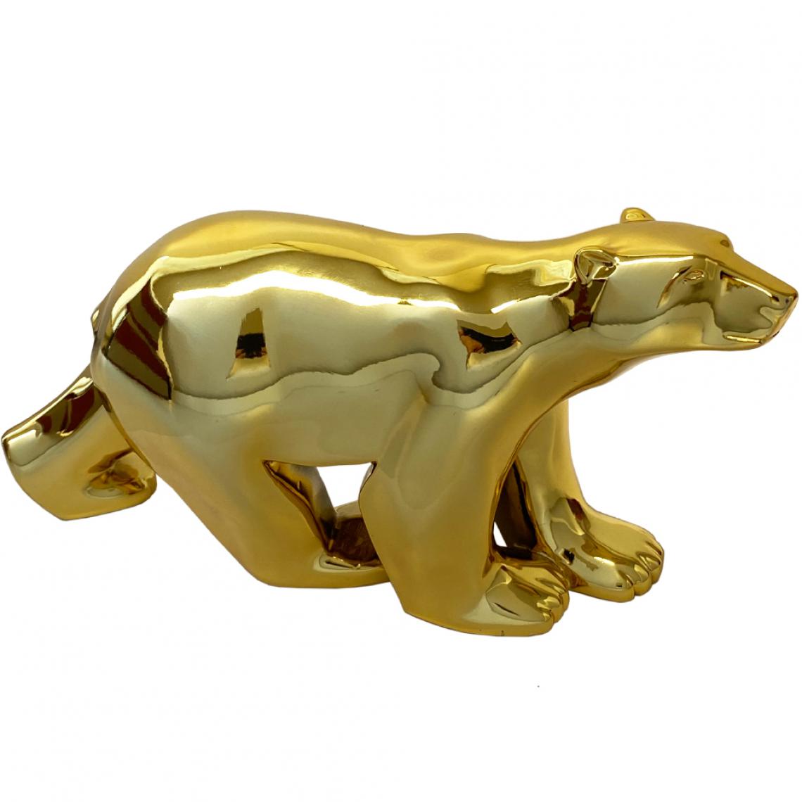 Parastone - Statue L'ours Gold de François Pompon 11 cm - Petite déco d'exterieur