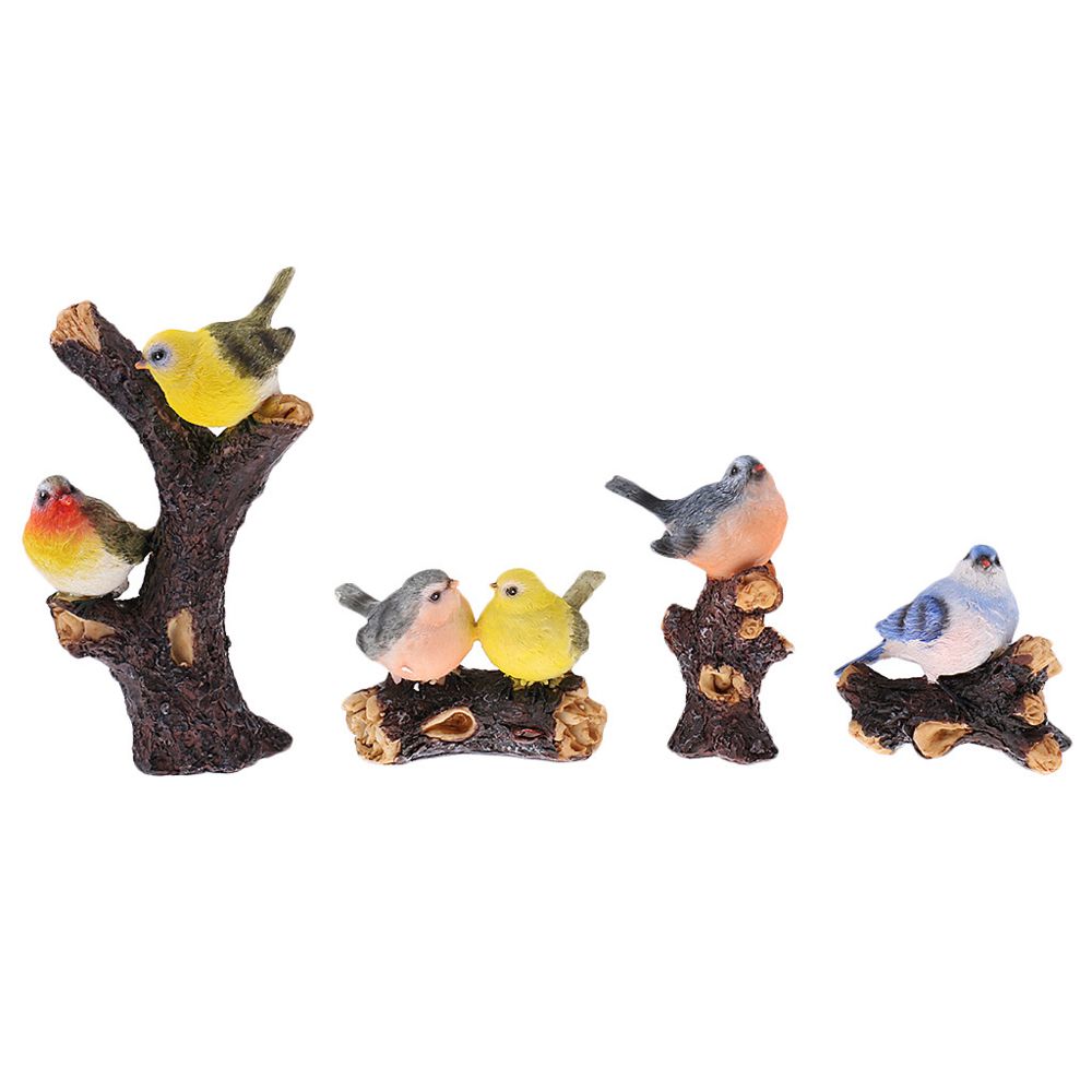 marque generique - Décor d'oiseau artificiel Figurine réaliste décor - Petite déco d'exterieur
