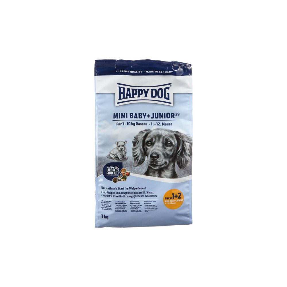 Happy Dog - Croquettes pour chiot Happy Dog Supreme Mini Baby Junior 29 Sac 4 kg - Croquettes pour chien