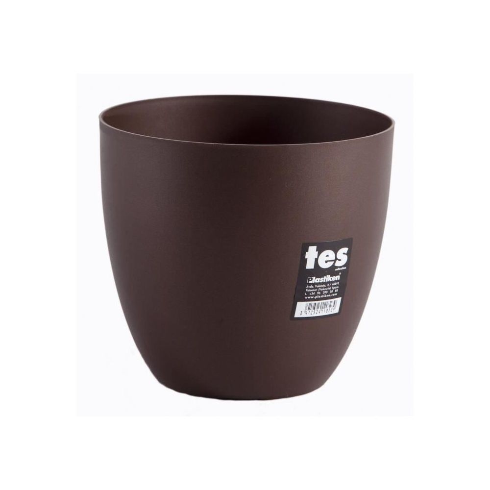 Plastiken - PLASTIKEN Pot de fleurs bol Tes - 18 cm - Bronze - Poterie, bac à fleurs