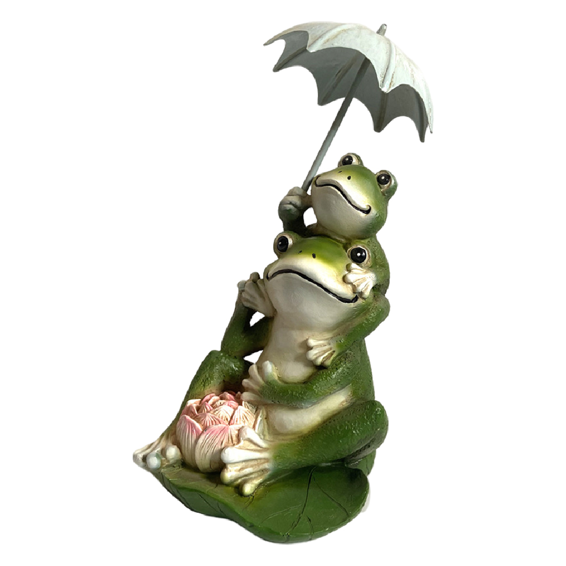 marque generique - Décoration De Statue En Résine 20 / 23cm Grenouilles Paysage Animalier Figurine Parapluie - Petite déco d'exterieur