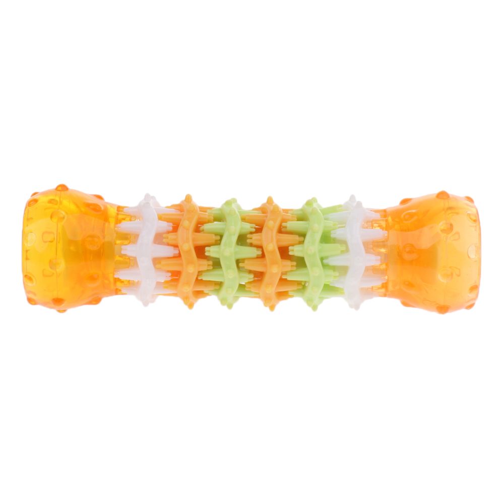 marque generique - chiens de compagnie nettoyage des dents mâche jouet en caoutchouc formation jouant jouet jaune s - Jouet pour chien