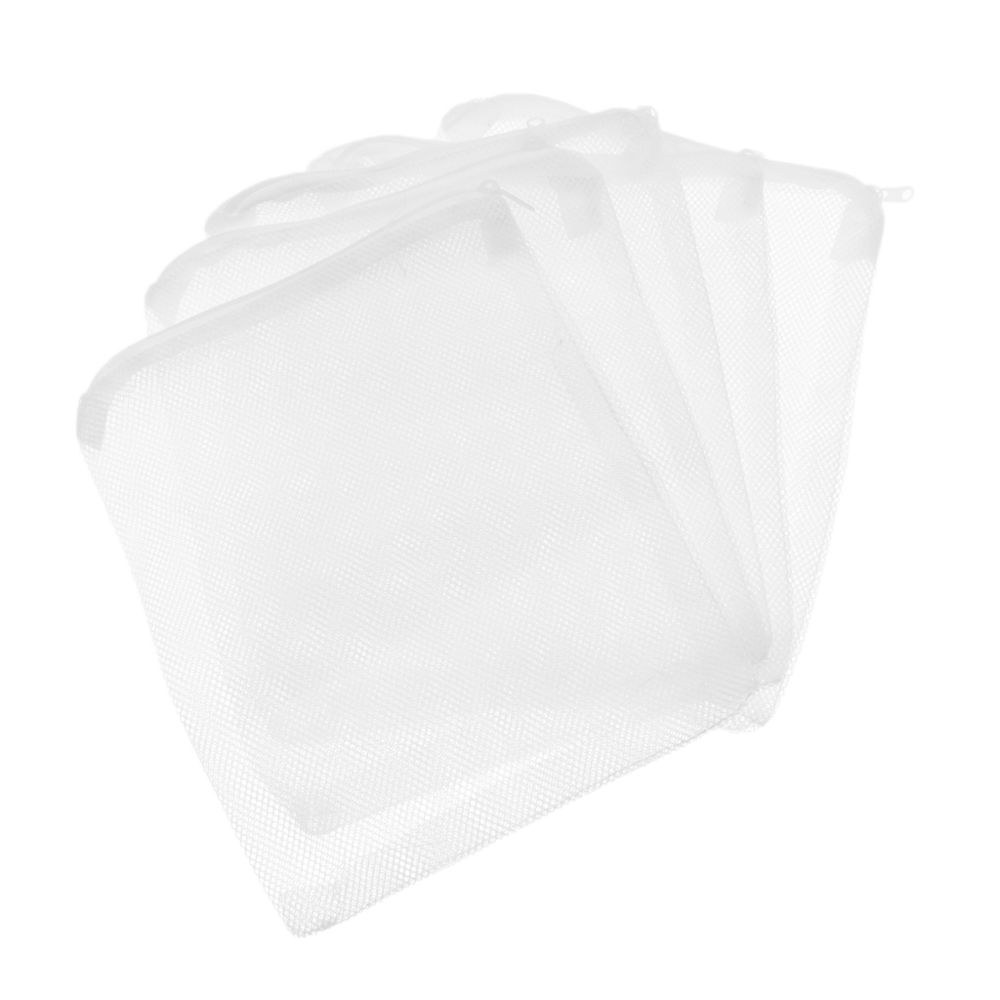 marque generique - 5pcs aquarium maille médias filtre sac poisson réservoir net sac blanc - 33x25 cm - Equipement de l'aquarium
