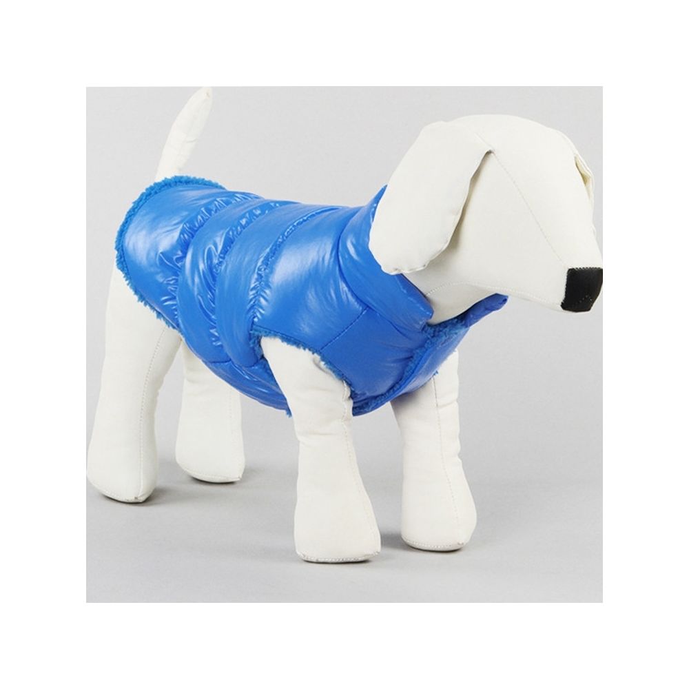 Wewoo - Winter Dogs Pet Cat rembourré Gilet Manteau Chiot Vestes Chaudes VêtementsTaille 3XL Bleu - Vêtement pour chien