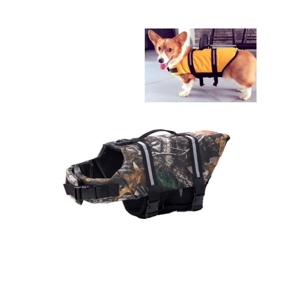 Wewoo - Imperméable pour Chien la navigation de de natation, taille: XS camouflage Gilet réfléchissant de vie de d'épargnant d'Pour Animal de compagnie - Vêtement pour chien