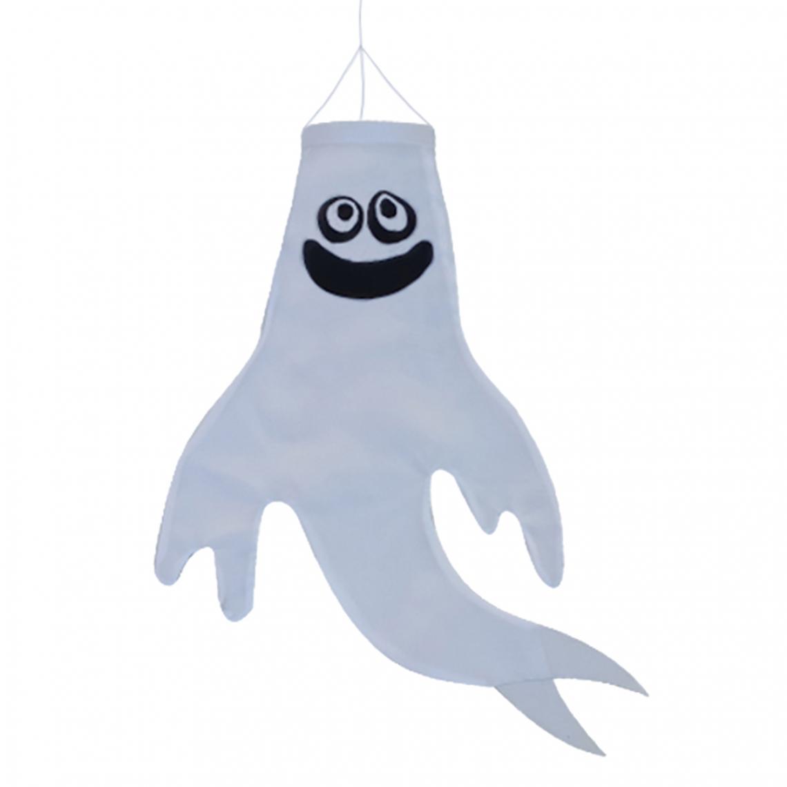 marque generique - Halloween Windsock Ghost Face Windsock Ghost Windsock Flag 46cm-D - Petite déco d'exterieur