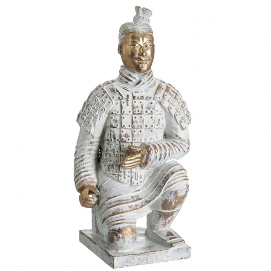 Ixe - Statuette Soldat de l'Empereur Qin 23 cm - Petite déco d'exterieur