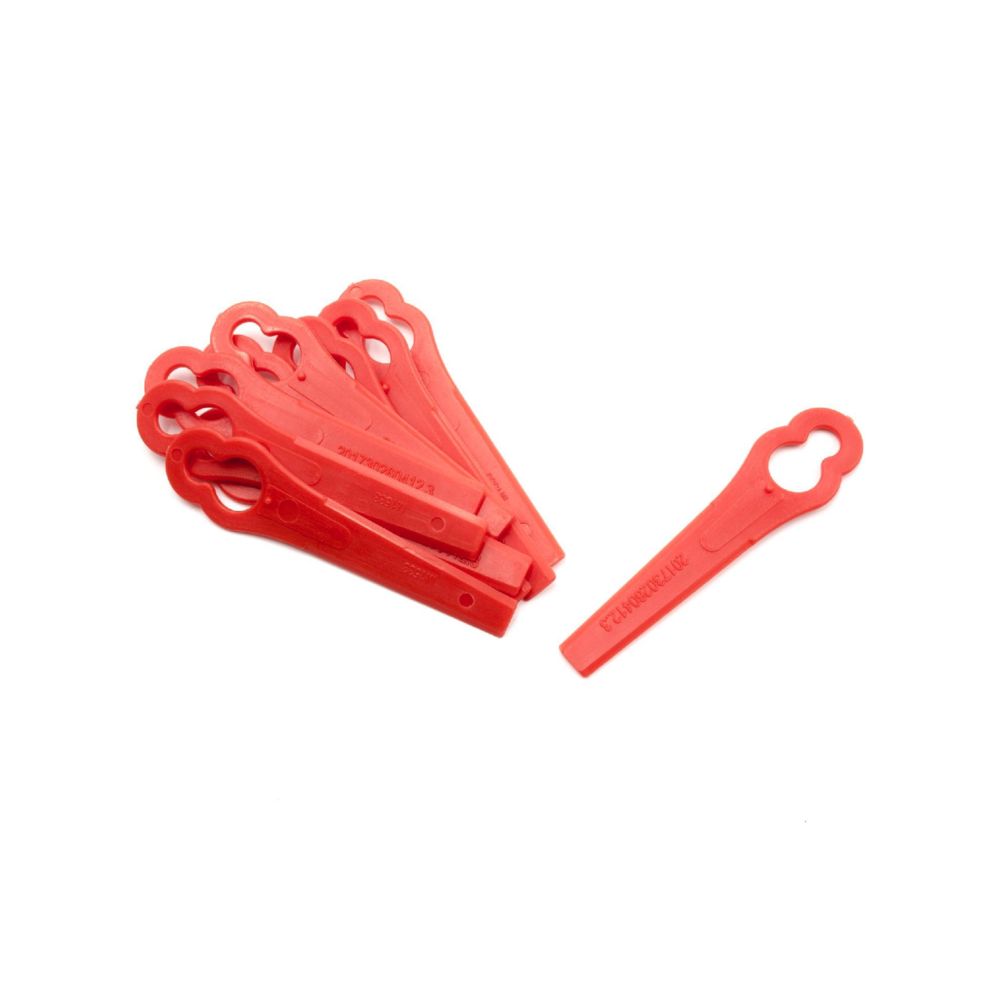 Vhbw - vhbw lame couteau également echange plastique rouge pour tondeuse à gazon coupe-bordure tondeuse robot comme Bosch F016800183 - Accessoires tondeuses