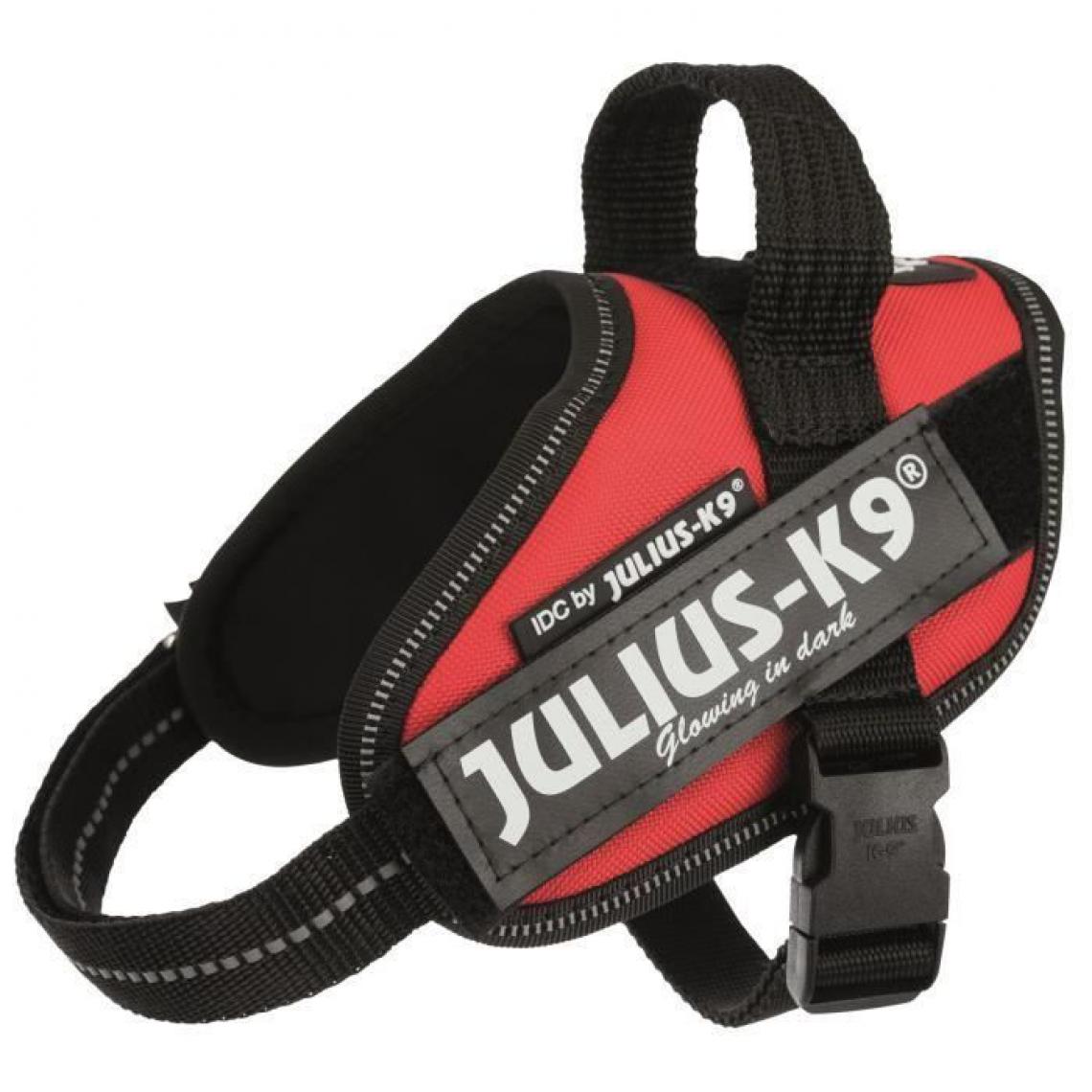 Julius K9 - JULIUS K9 Harnais Power IDC Mini-Mini-S : 40-53 cm - 22 mm - Rouge - Pour chien - Equipement de transport pour chien
