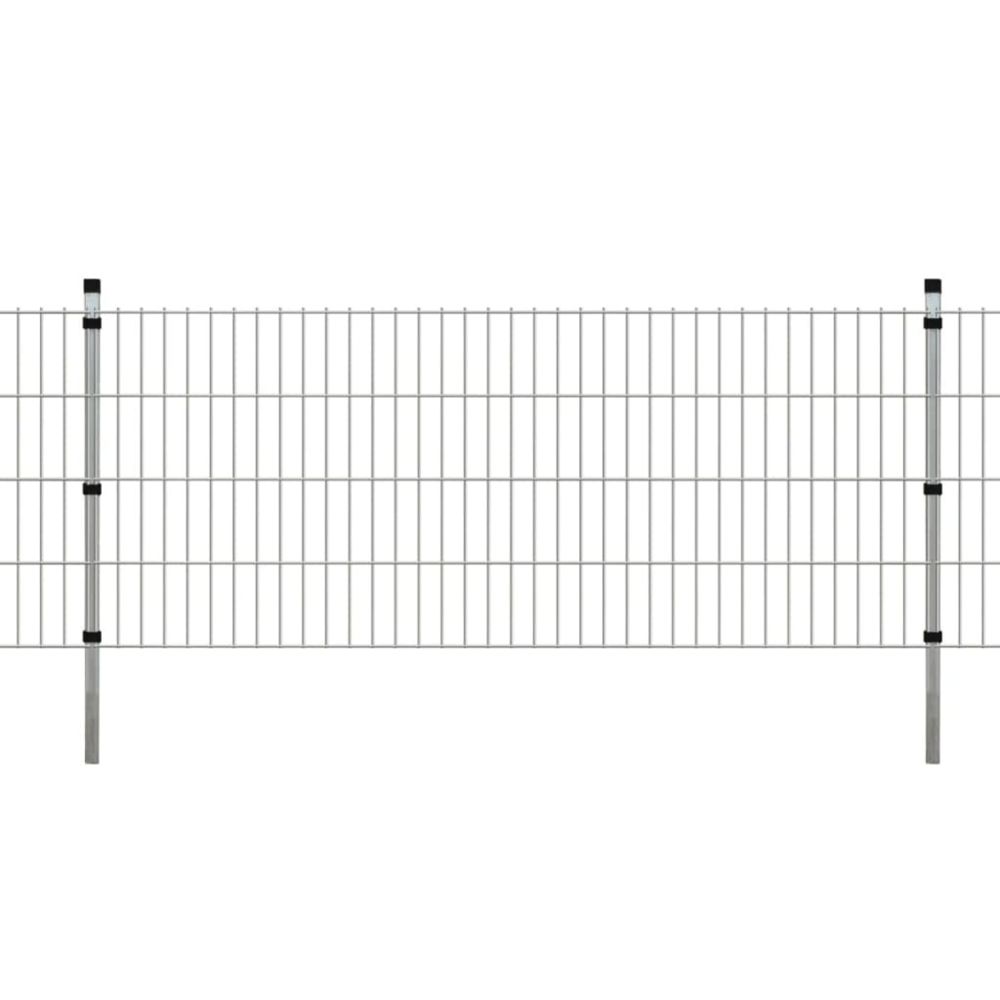 Vidaxl - vidaXL Panneaux et poteaux de clôture 2D pour jardin 2008x830 mm 14 m - Panneaux et treillis