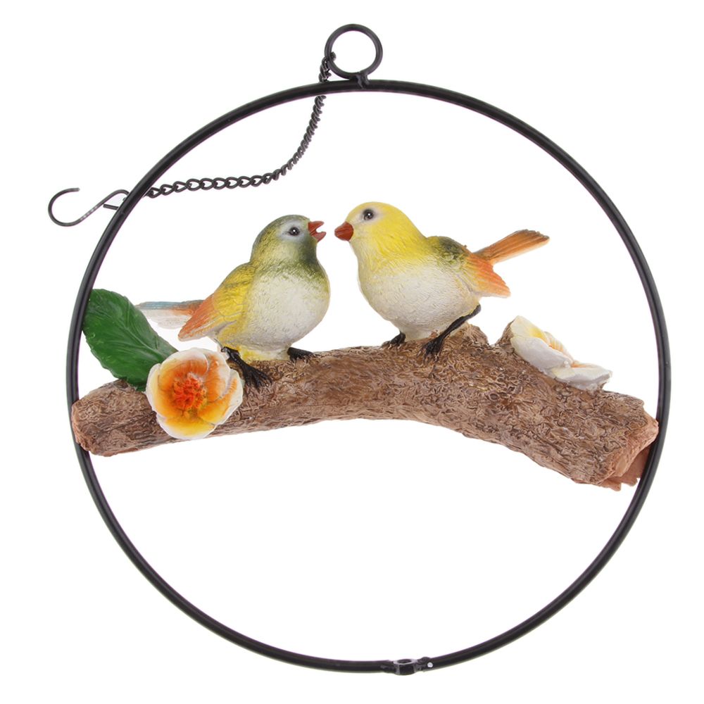 marque generique - accrochant décoratif simulation oiseau ornement résine artisanat décor 2 - Petite déco d'exterieur