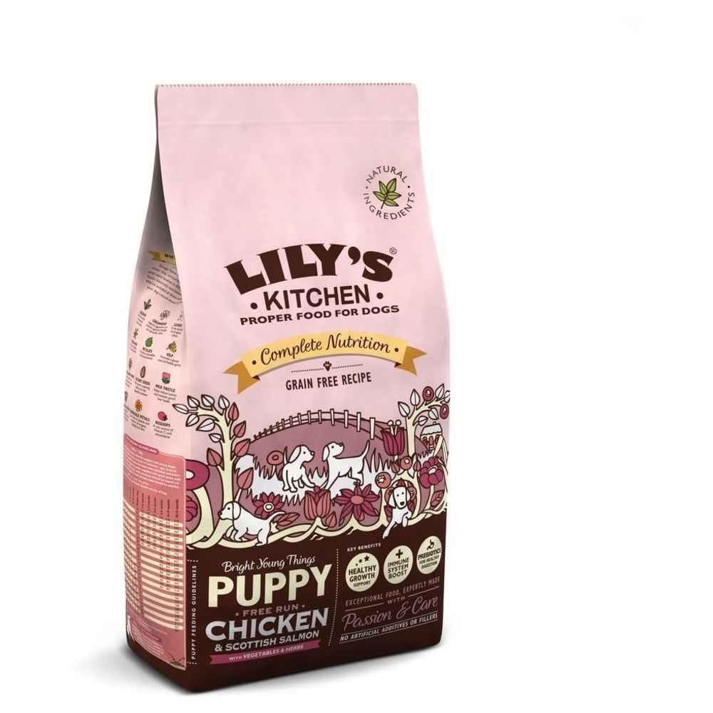 marque generique - Lily's Kitchen - Croquettes Sans Céréales au Poulet Fermier et au Saumon pour Chiots - 7Kg - Croquettes pour chien