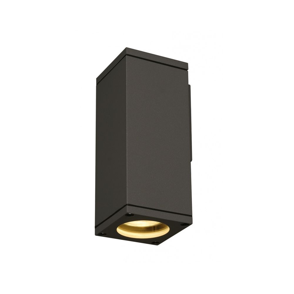 Slv - THEO WALL OUT applique, carrée, anthracite, GU10, max. 35W - Lampadaire