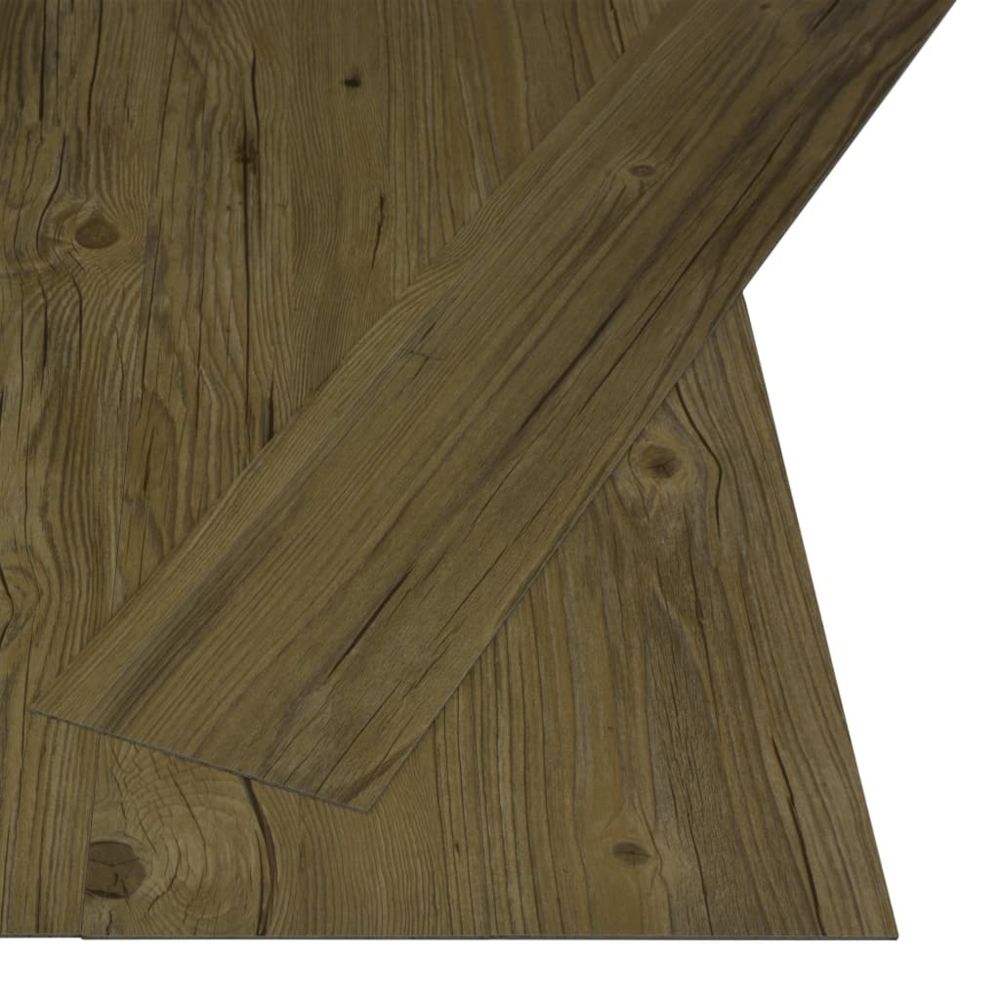 marque generique - Icaverne - Tapis et revêtements de sol gamme Planches de plancher autoadhésives 4,46 m² 3 mm PVC Marron - Abris de jardin en bois