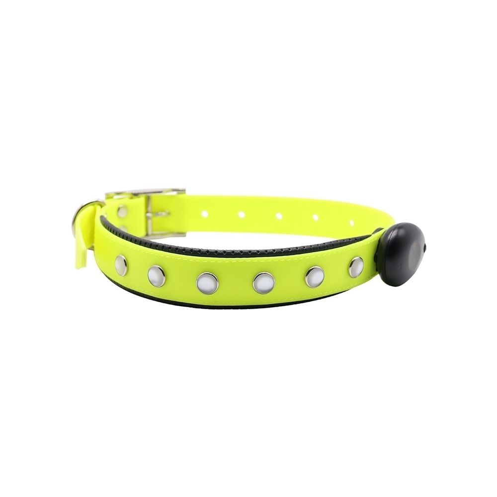 Wewoo - Collier Chien & Chat jaune pour Animal de compagnie Dogs collier, taille de collier: 60 * 2,5 cm Matériau PVC imperméable à l'eau LED Réglable USB Rechargeable Pet - Collier pour chat
