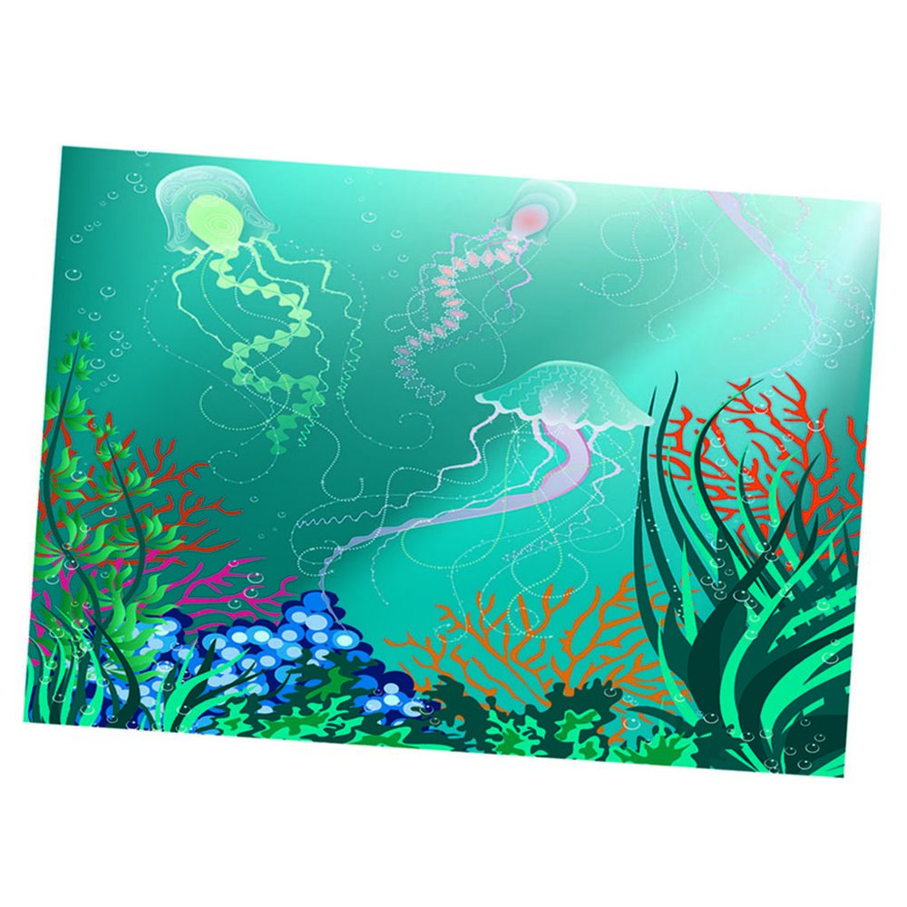 marque generique - Aquarium 3D paysage décoratif affiche fond de mur de réservoir de poissons 122x46cm - Décoration aquarium