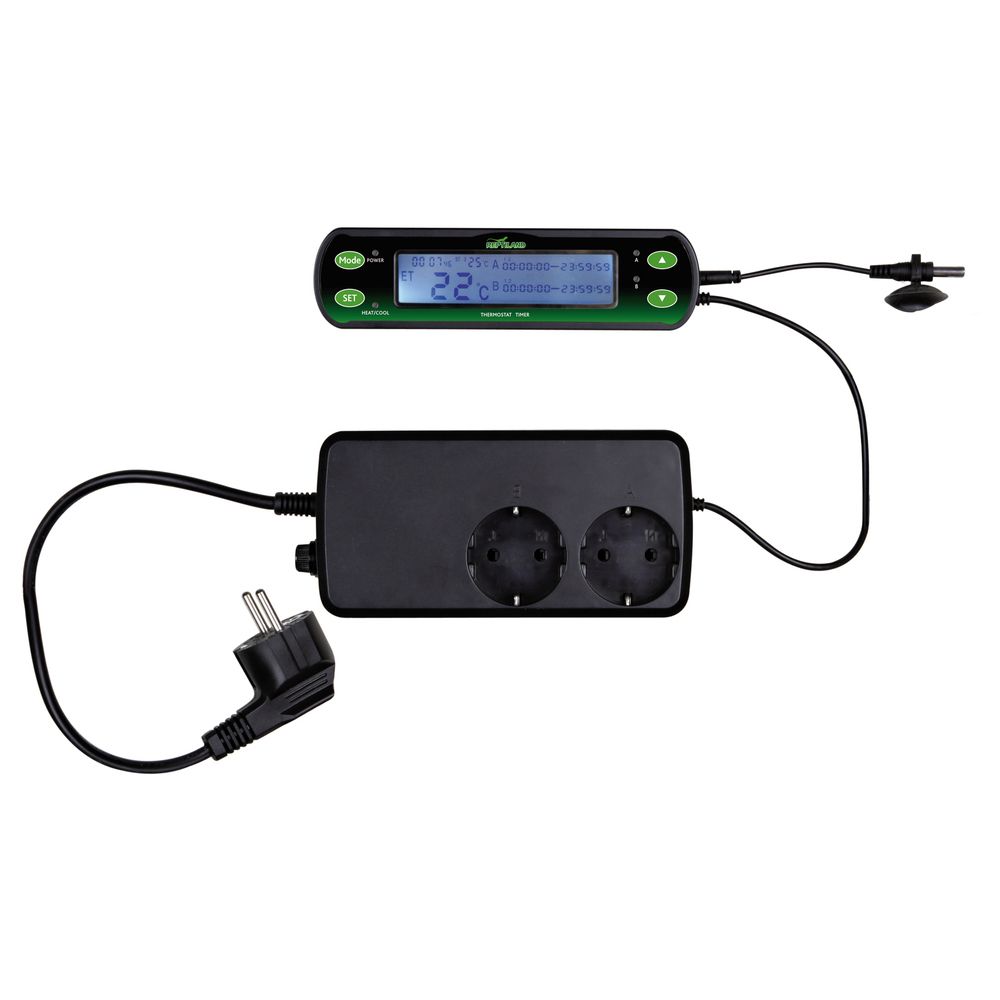 Trixie - Thermostat Digital à Deux Circuits pour Terrarium - Trixie - Accessoires de terrarium