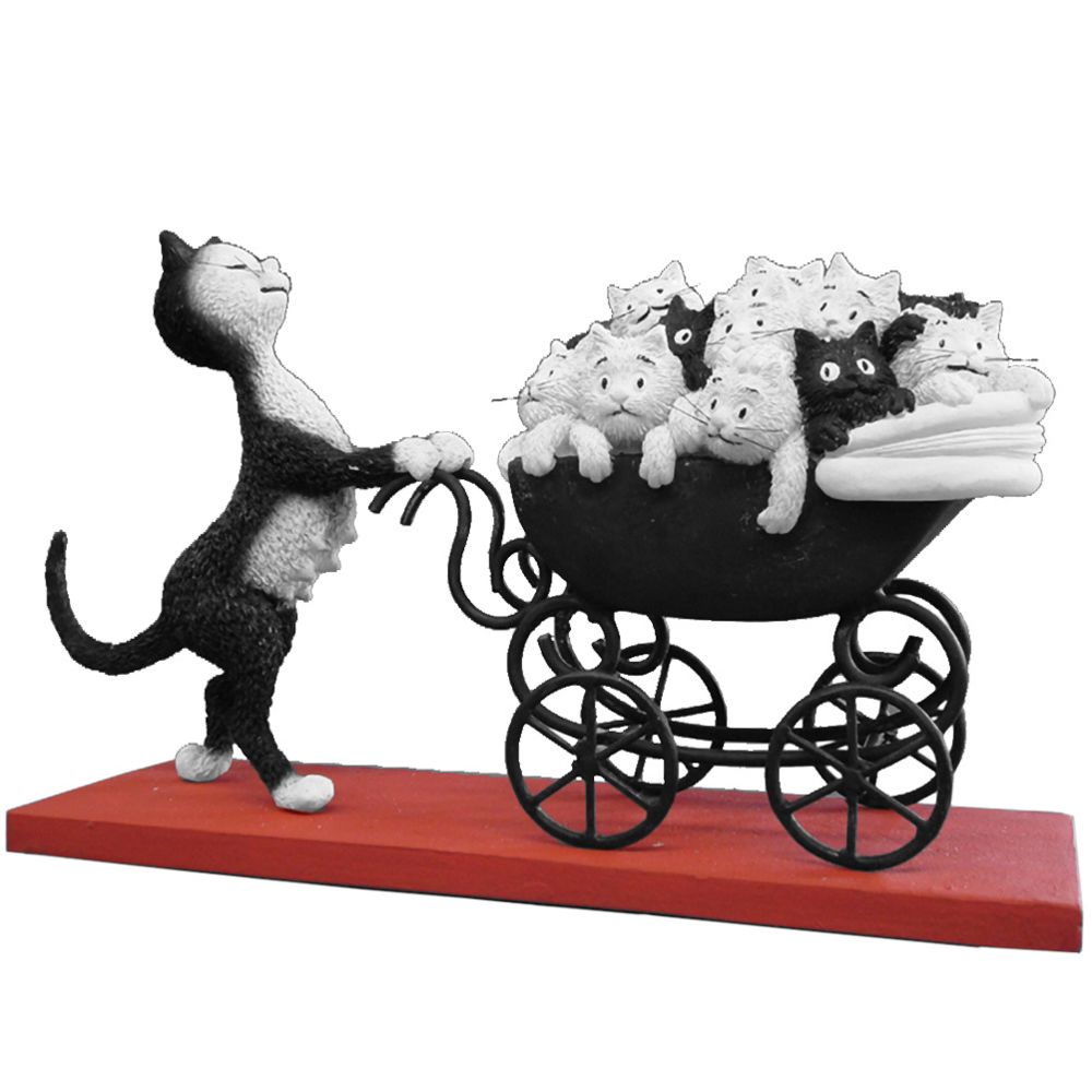 Parastone - Statuette Les chats par Dubout THE PRAM - Petite déco d'exterieur