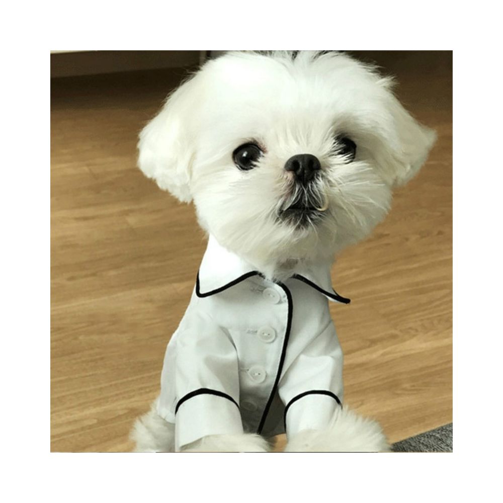 Wewoo - Vêtements pour chiens pyjamas animaux de compagnie Simulation en soietaille XL blanc - Vêtement pour chien