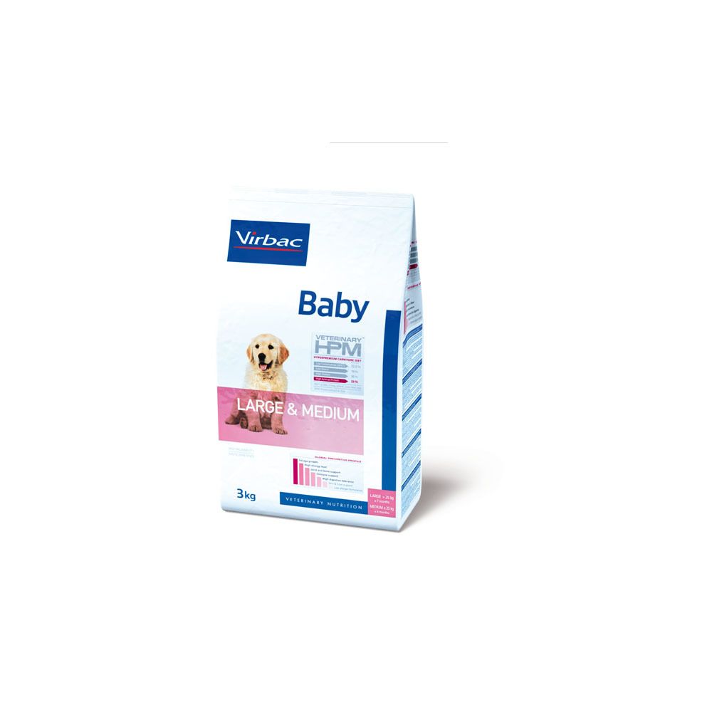 Virbac - Virbac Veterinary HPM Baby Dog Large & Medium - Croquettes pour chien