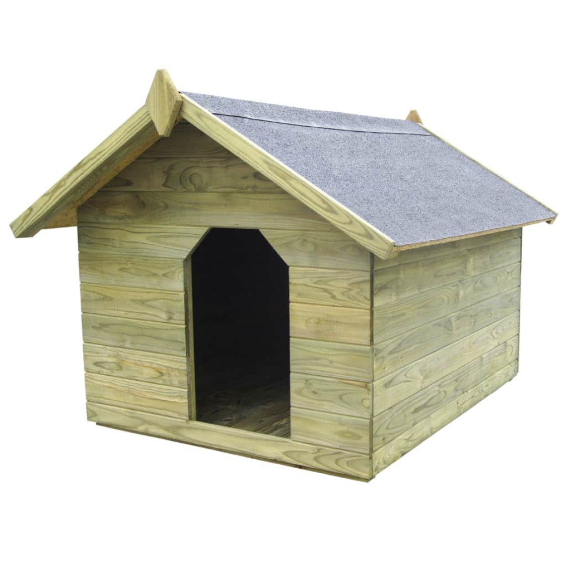 Vidaxl - vidaXL Niche de jardin avec toit ouvrant en bois de pin imprégné - Niche pour chien