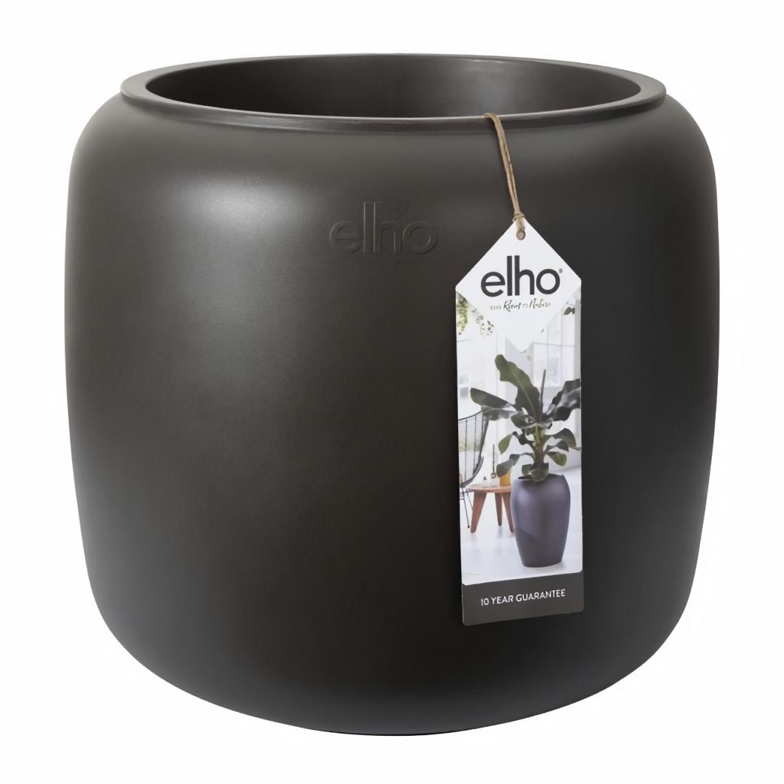 Elho - Pure Beads Small 40 brun noisette - Poterie, bac à fleurs