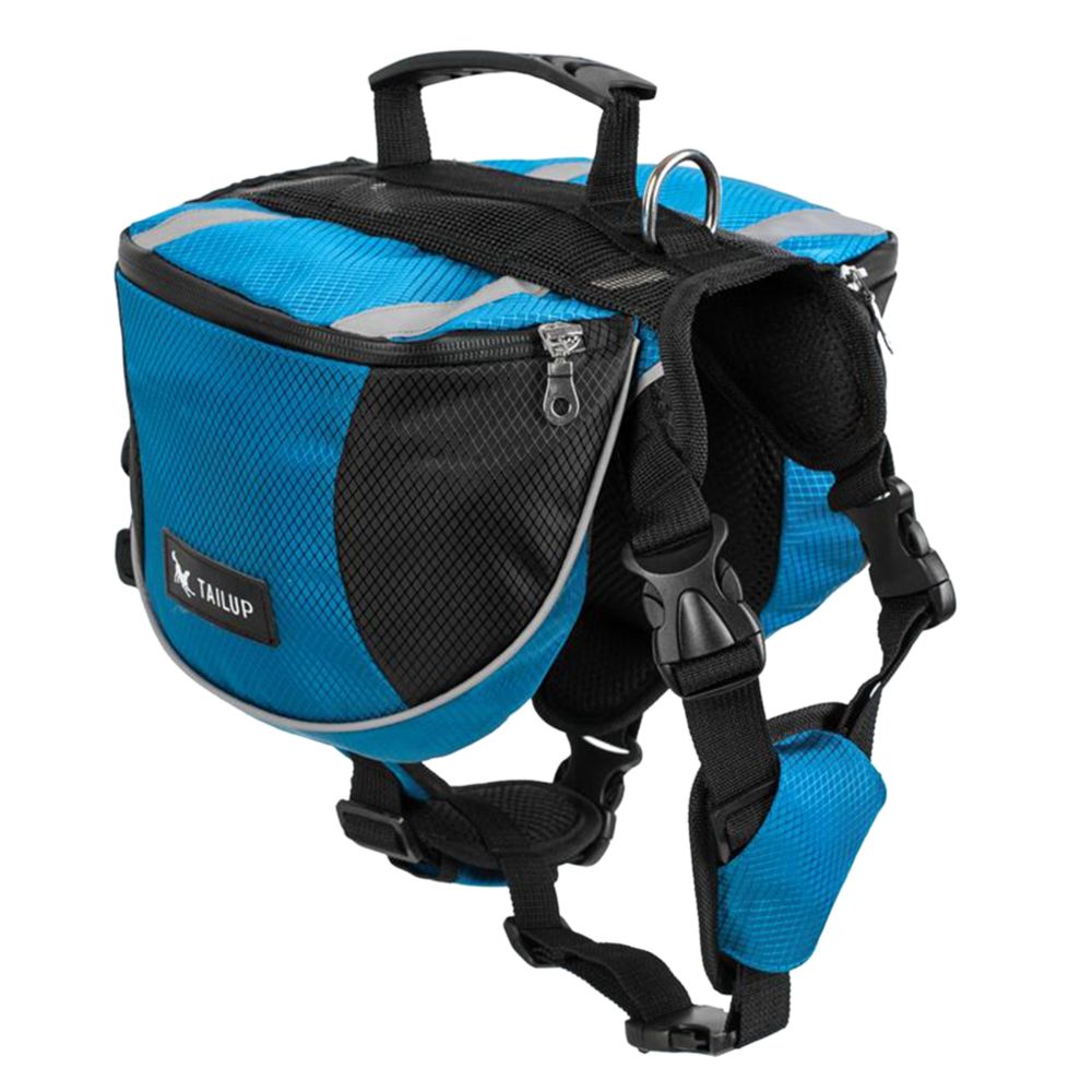 marque generique - Sac à dos de transporteur de sac à dos de selle de chiot de chien d'animal Bleu M - Equipement de transport pour chat
