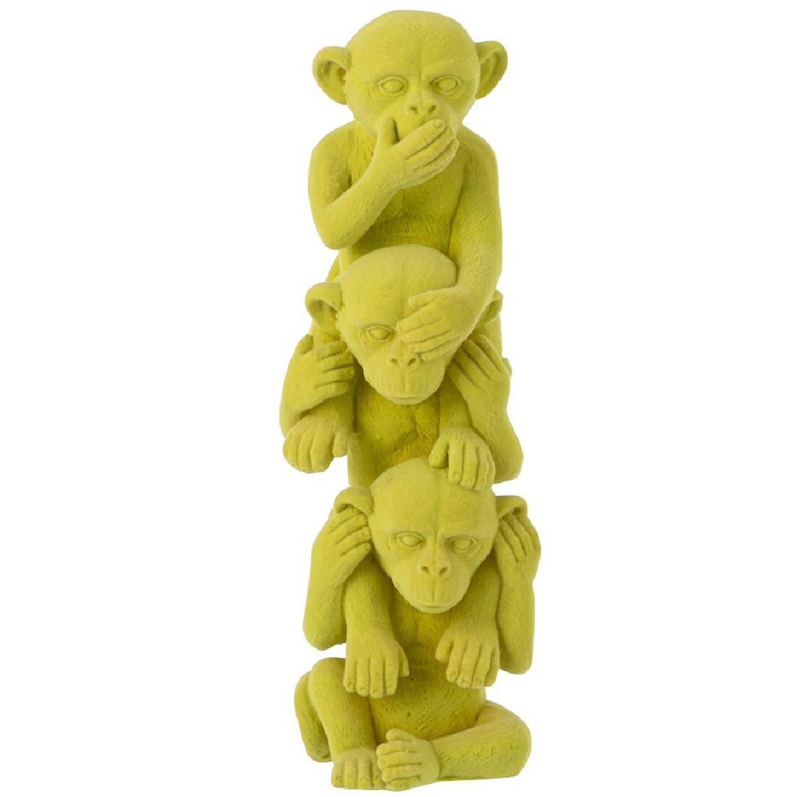 JOLIPA - Figurine en résine Vert - Les Singes de la Sagesse - Petite déco d'exterieur