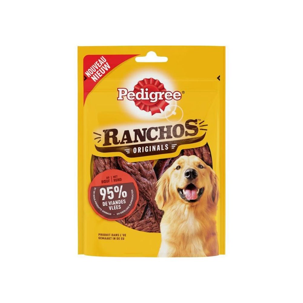 Pedigree - PEDIGREE Ranchos Récompenses riche en boeuf - Pour chien - 70 g - Friandise pour chien