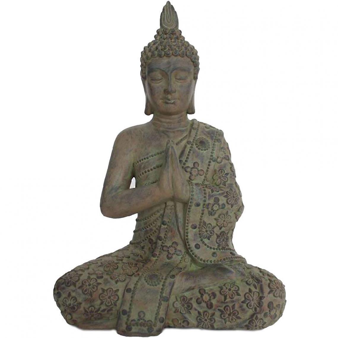Signe - Grande Statuette Bouddha 65 cm - Petite déco d'exterieur