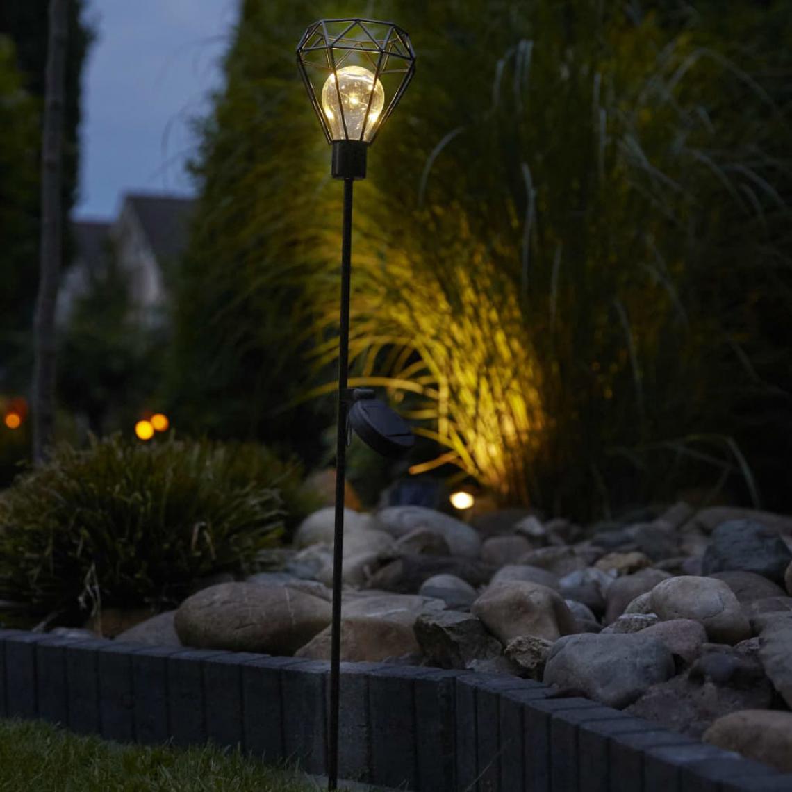 Luxform - Luxform Lampe sur piquet de jardin à LED solaire Diamond 2 pcs - Lampadaire