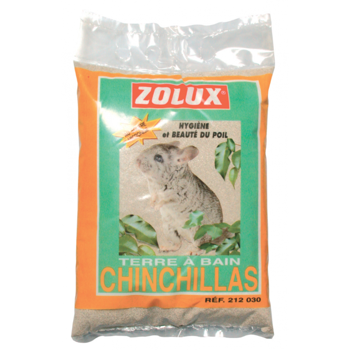 Zolux - Terre à bain pour chinchillas 2 kg - Soin et hygiène rongeur