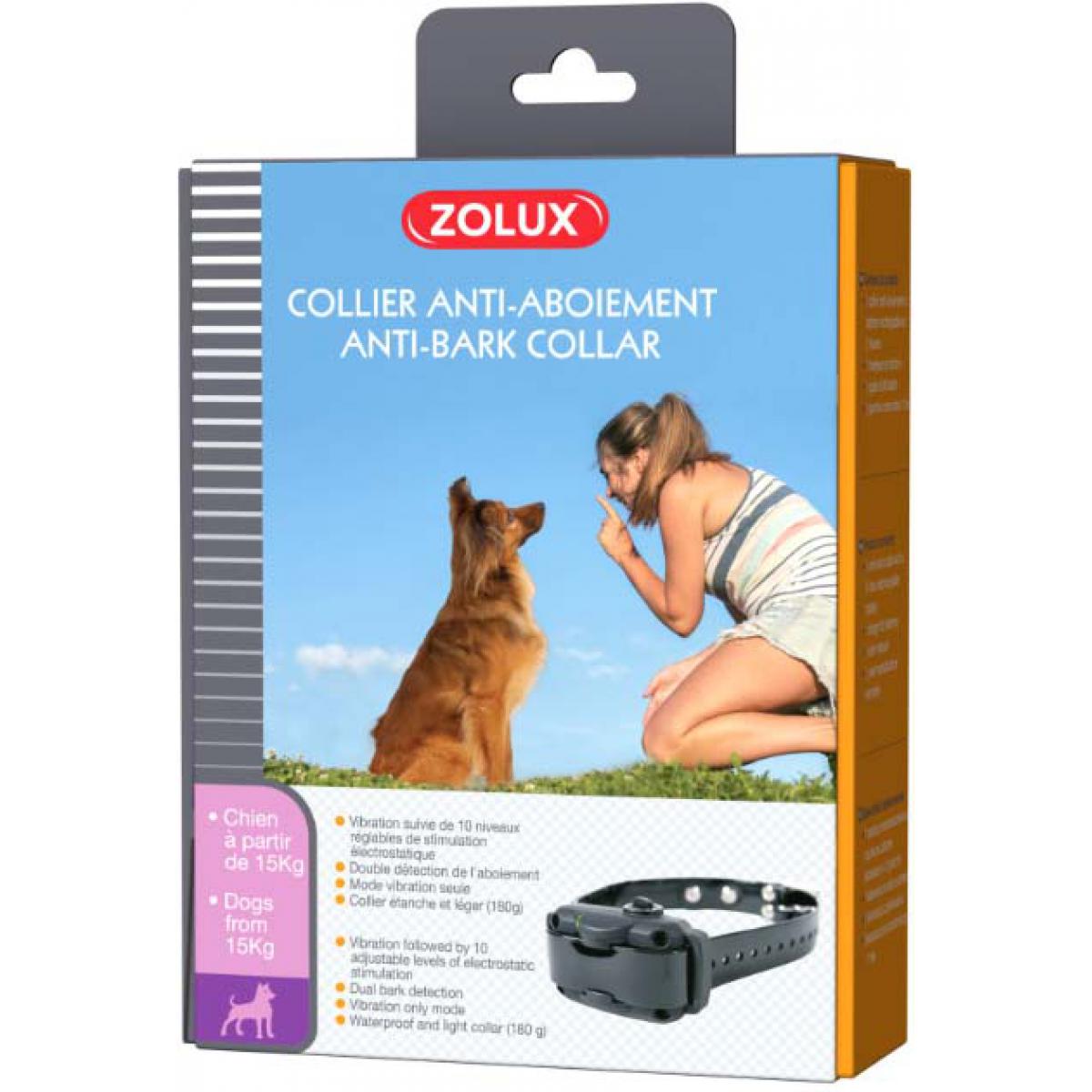 Zolux - Collier anti aboiement pour grands chiens Deluxe - Laisse pour chien