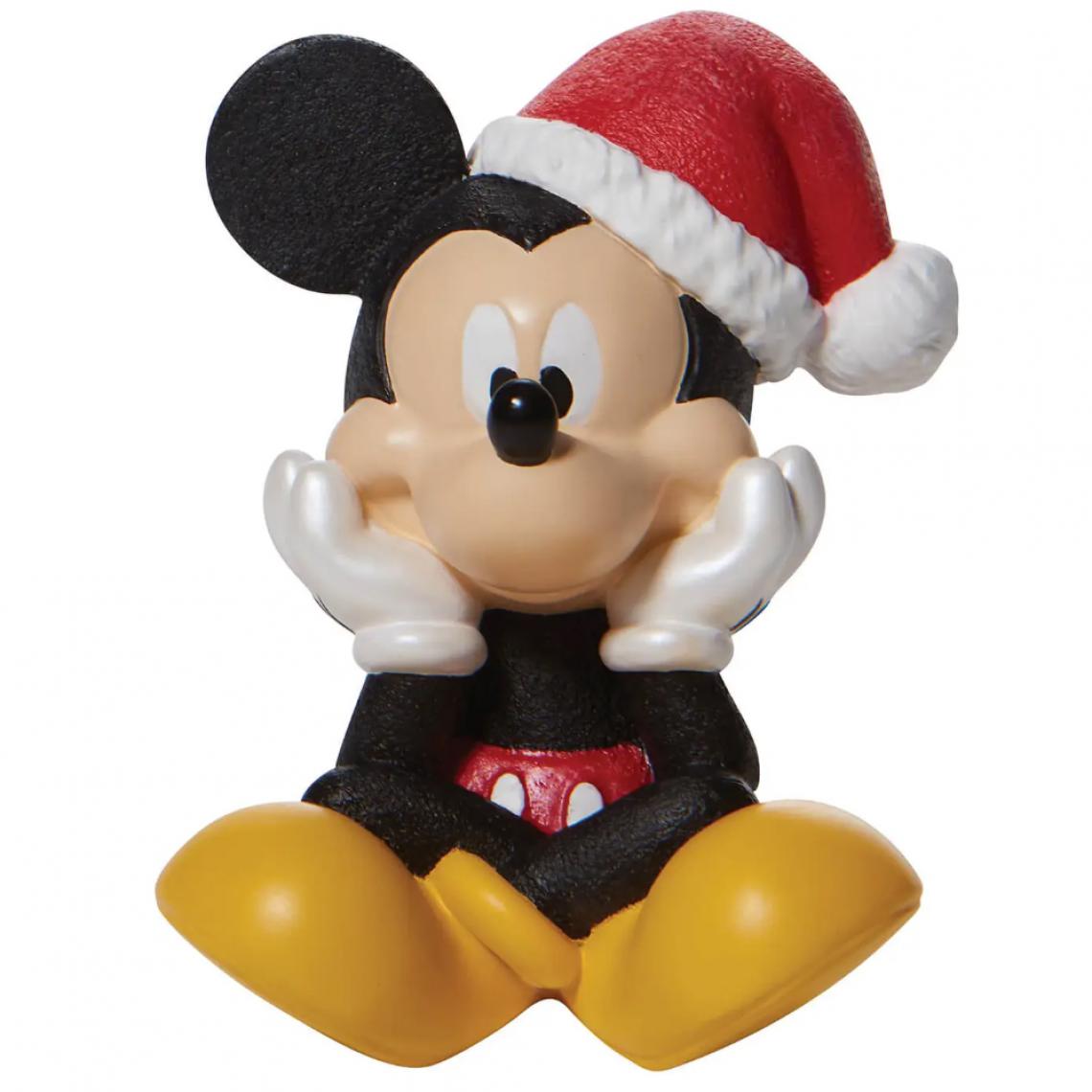 Disney Montres - Statuette de collection Mickey Noël - Petite déco d'exterieur