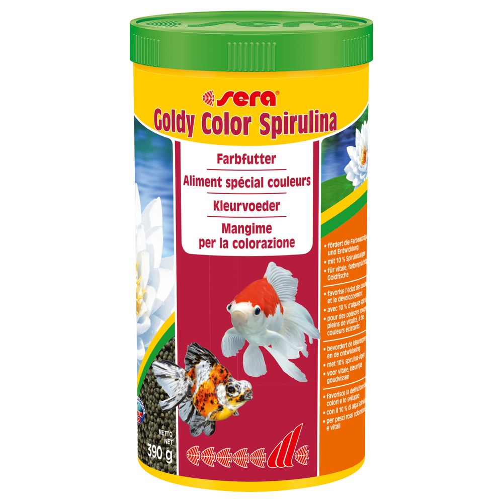 marque generique - Aliments spécial Couleurs Goldy Color Spirulina pour Poissons Rouges - Sera - 1L - Alimentation pour poisson