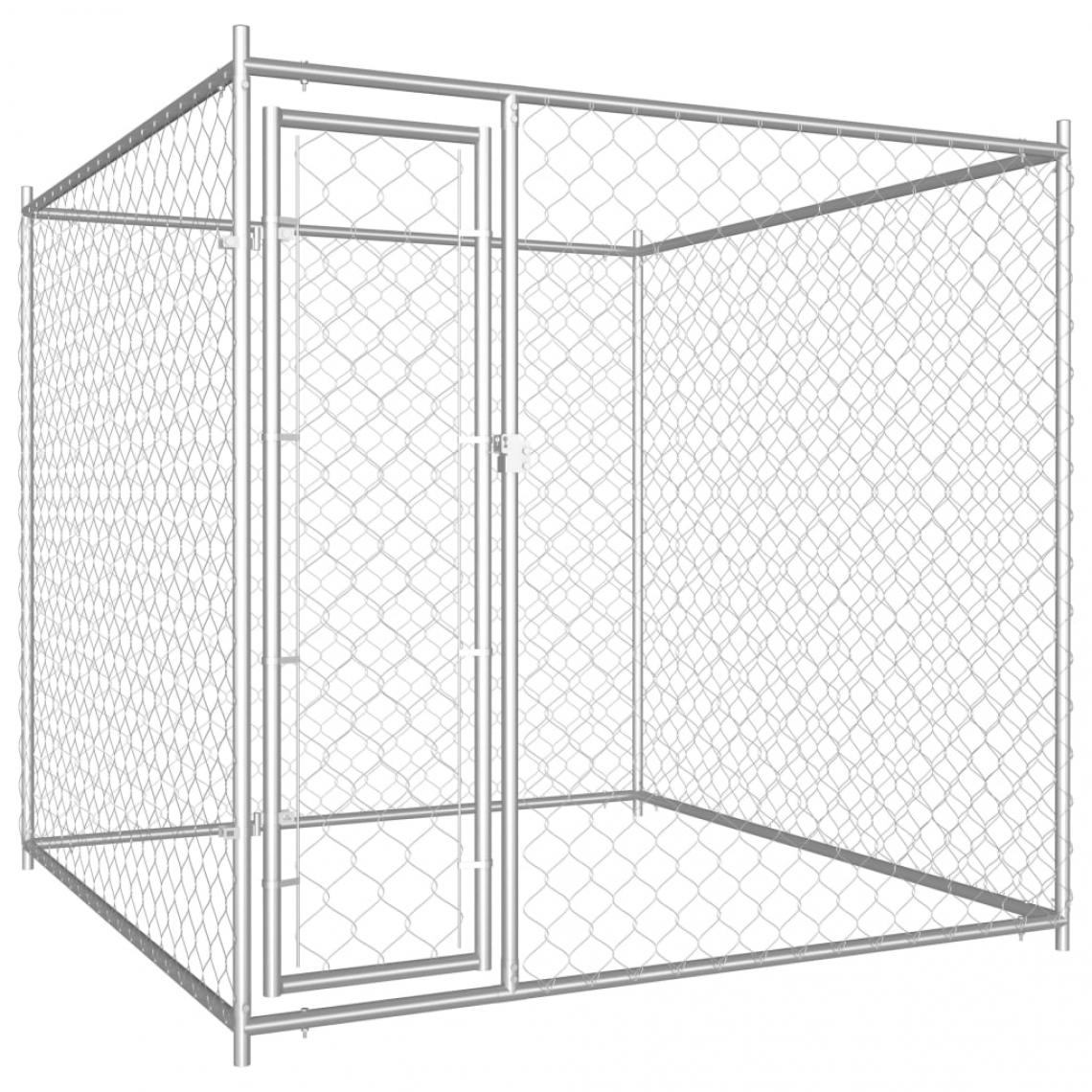 Helloshop26 - Chenil extérieur cage enclos parc animaux chien d'extérieur pour chiens 185 cm 02_0000342 - Clôture pour chien