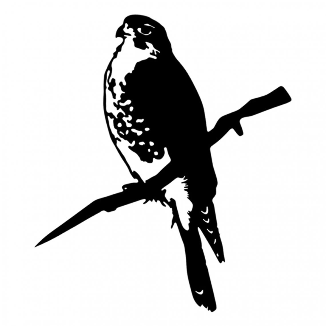 marque generique - Ornement De Silhouette D'oiseau En Métal Extérieur Sur Une Branche D'arbre Décor De Jardin Oiseau G - Petite déco d'exterieur